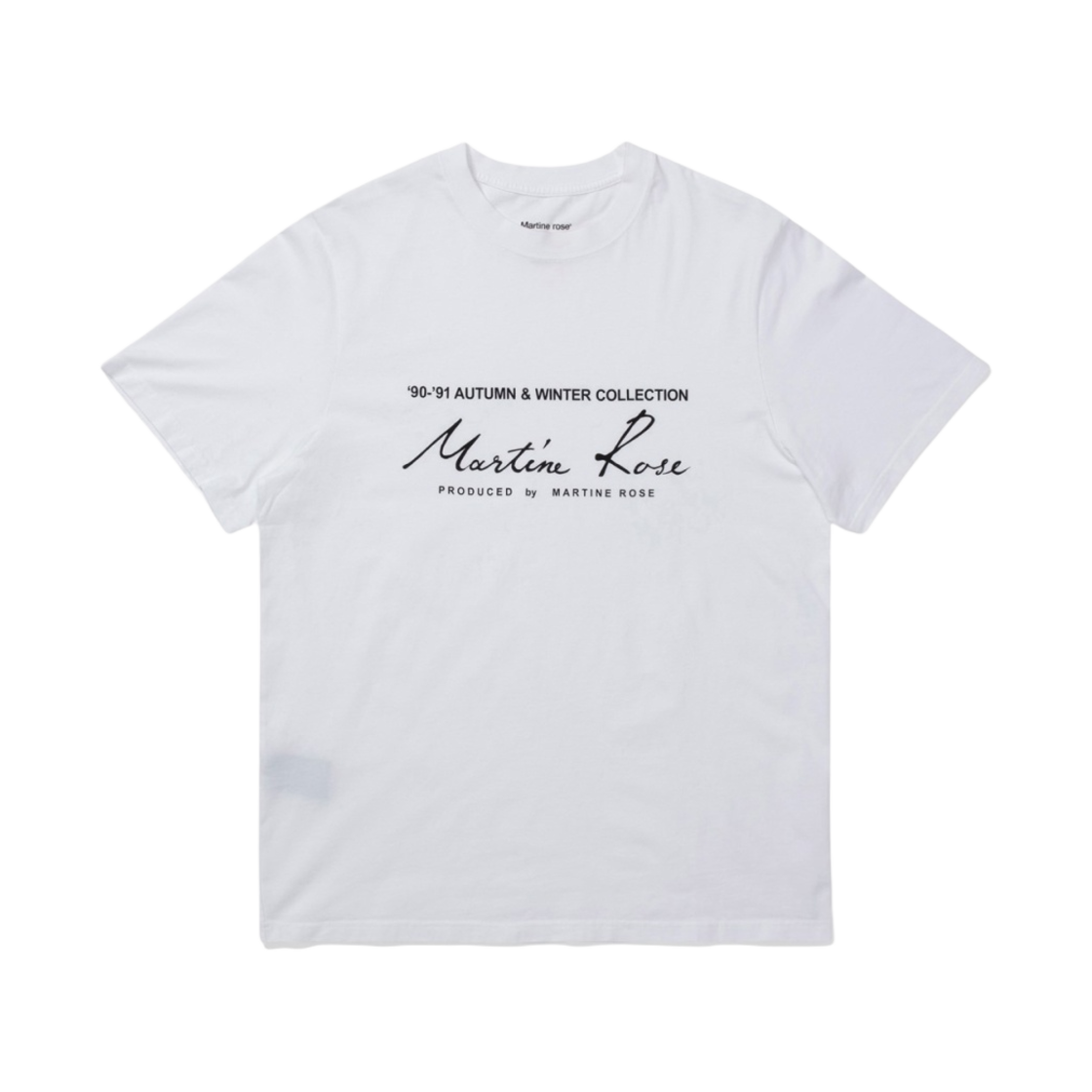 마틴 로즈 클래식 숏슬리브 티셔츠 화이트(Martine Rose Classic Short Sleeve T-Shirt White)