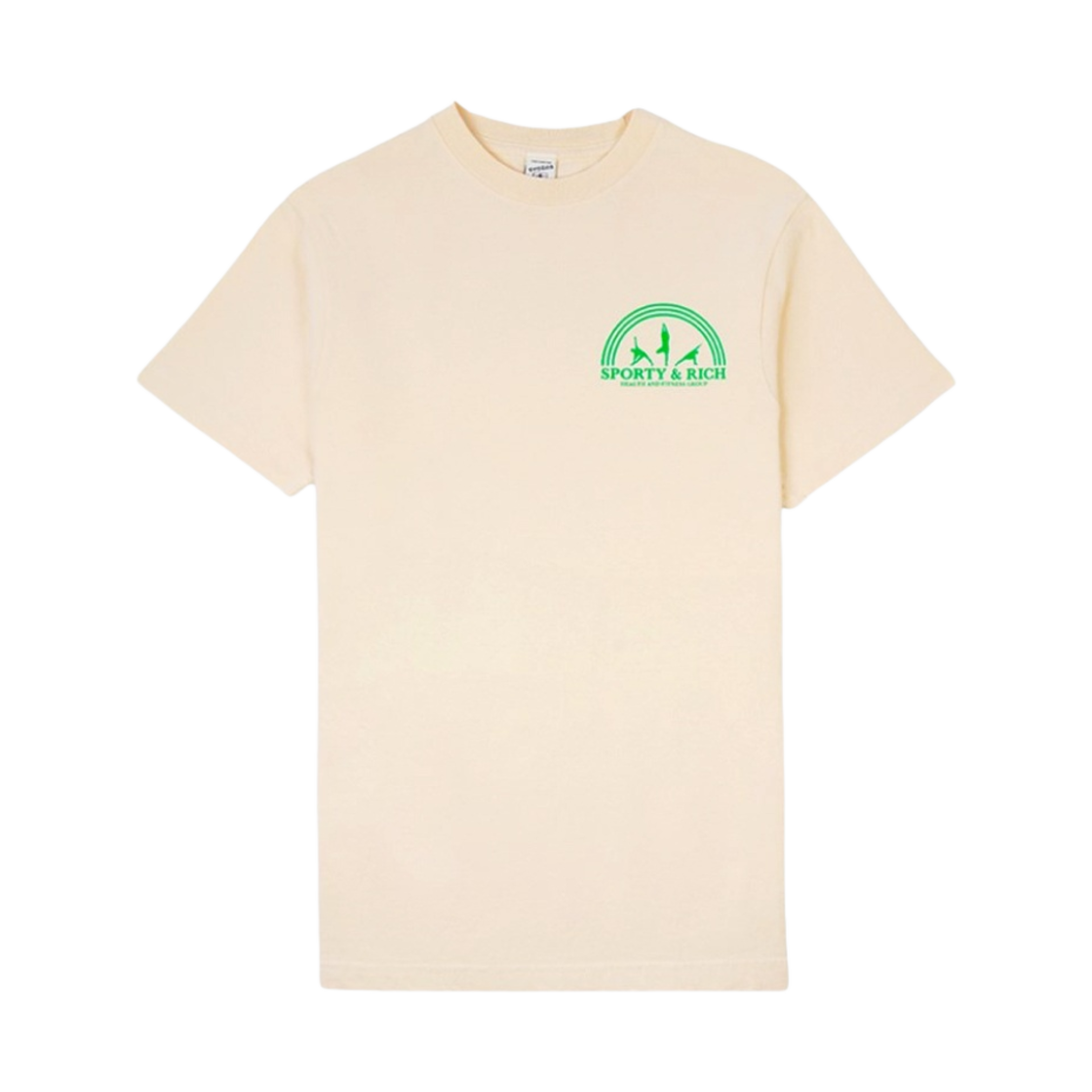 스포티 앤 리치 피트니스 그룹 티셔츠 크림(Sporty & Rich Fitness Group T-Shirt Cream) - 1