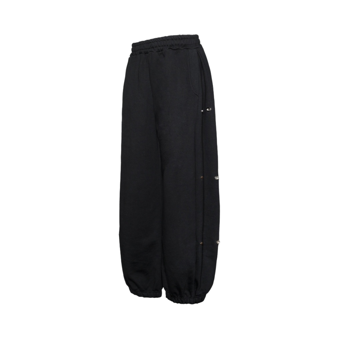 01-002 MJD Side Snap Wide C/P Sweatpants Black