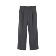 Siyazu SIPT7133 Modern Semi Bootcut Slacks Melange gray