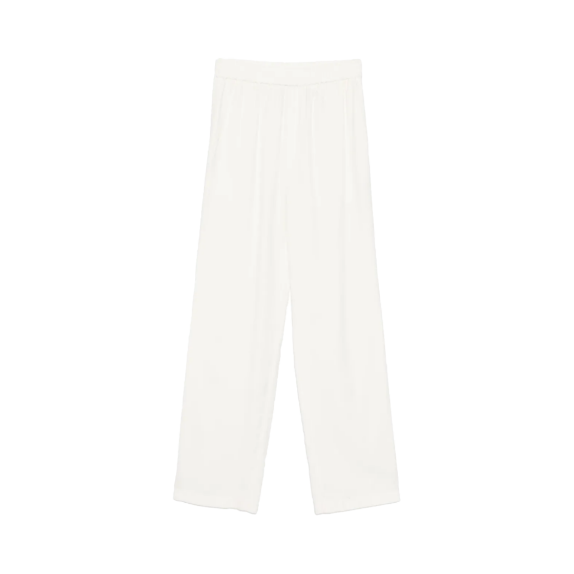 고엔제이 새틴 스트레이트 레그 팬츠 아이보리(GOEN.J Satin Straight-Leg Pants Ivory)