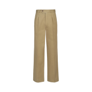 Maison Margiela Cotton Gabardine Trousers Beige