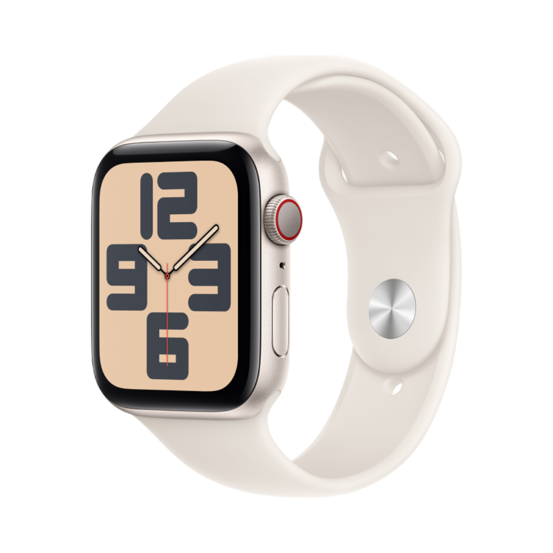 애플 워치 SE 2024 44mm GPS 셀룰러 스타라이트 알루미늄 케이스 스포츠 밴드 M/L 스타라이트 (국내 정식 발매 제품)(Apple Watch SE 2024 44mm GPS Cellular Starlight Aluminium Case with Sport Band M/L Starlight (Korean Ver.))