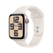 Apple Watch SE 2024 44mm GPS Cellular Starlight Aluminium Case with Sport Band M/L Starlight (Korean Ver.)