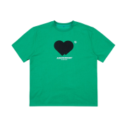 Ader Error Twin Heart Logo T-Shirt Green