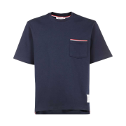 Thom Browne Oversized Short Sleeve Pocket T-Shirt Navy