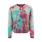 Kapital Peace Fleece Tie-Dye Sweatshirt Pink