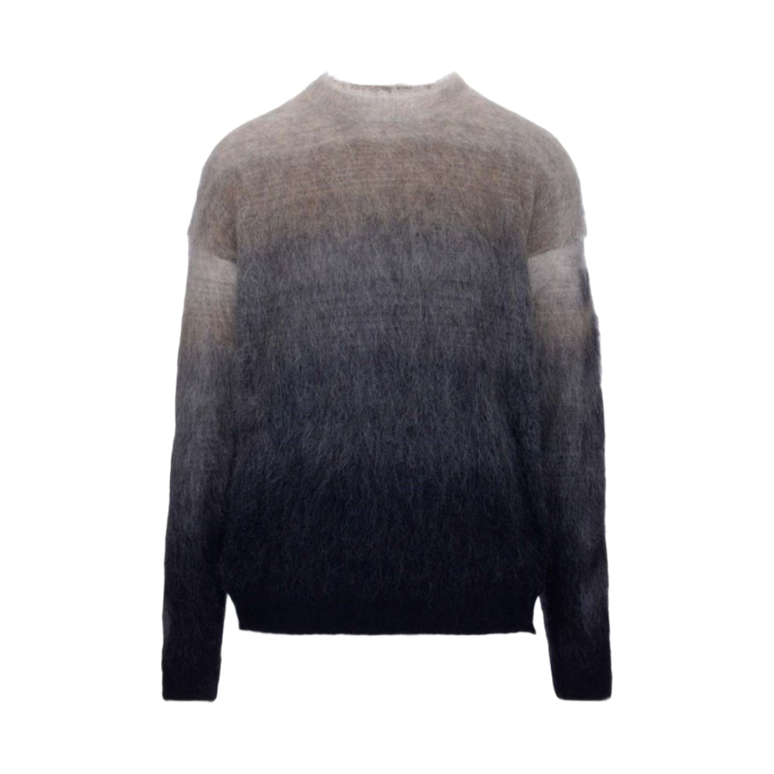 오프화이트 다이애그 브러쉬드 크루넥 니트 다크 샌드 블랙(Off-White Diag Brushed Crewneck Knit Dark Sand Black) - 2
