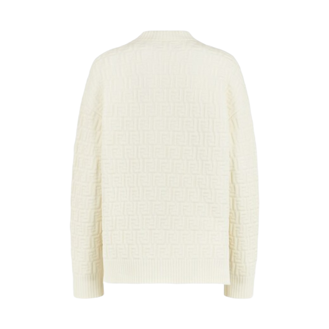 (W) 펜디 비스코스 점퍼 풀오버 화이트((W) Fendi Viscose Jumper Pullover White) - 1