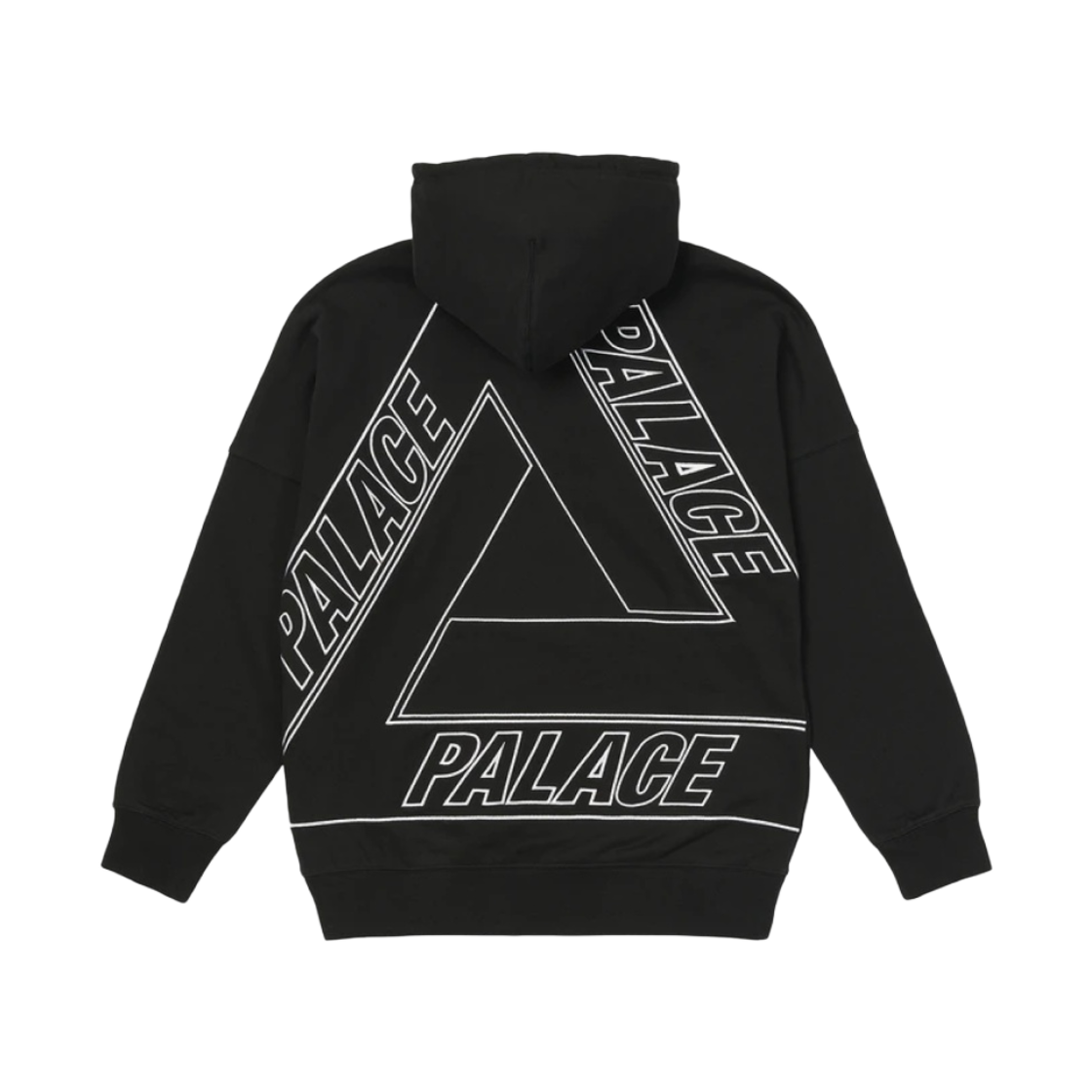 팔라스 점보 트라이퍼그 드롭 숄더 후드 블랙 - 21FW(Palace Jumbo Tri-Ferg Drop Shoulder Hood Black - 21FW) - 1