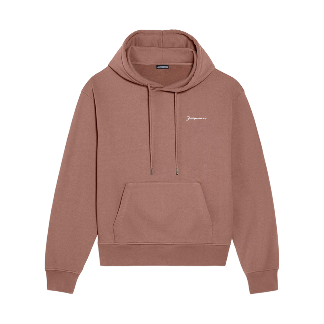 자크뮈스 르 스웨트셔츠 브로데 자수 로고 후드 브라운(Jacquemus Le Sweatshirt Brodé Embroidered Logo Hoodie Brown)