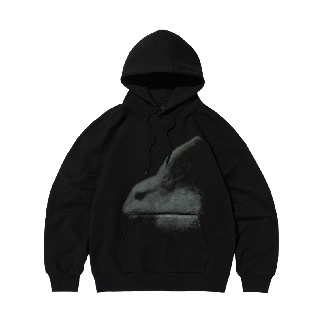 스웨이드 래빗 후디 블랙(Suade Rabbit Hoodie Black)