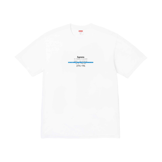 【Supreme】University Short-Sleeve Top★White★24SS★ Supreme University S S Top (SS24) - $68