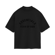 Essentials Heavy Jersey Crewneck T-Shirt Jet Black - 24SS
