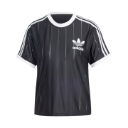 (W) Adidas Adicolor 3S Pinstripe T-Shirt Black - KR Sizing