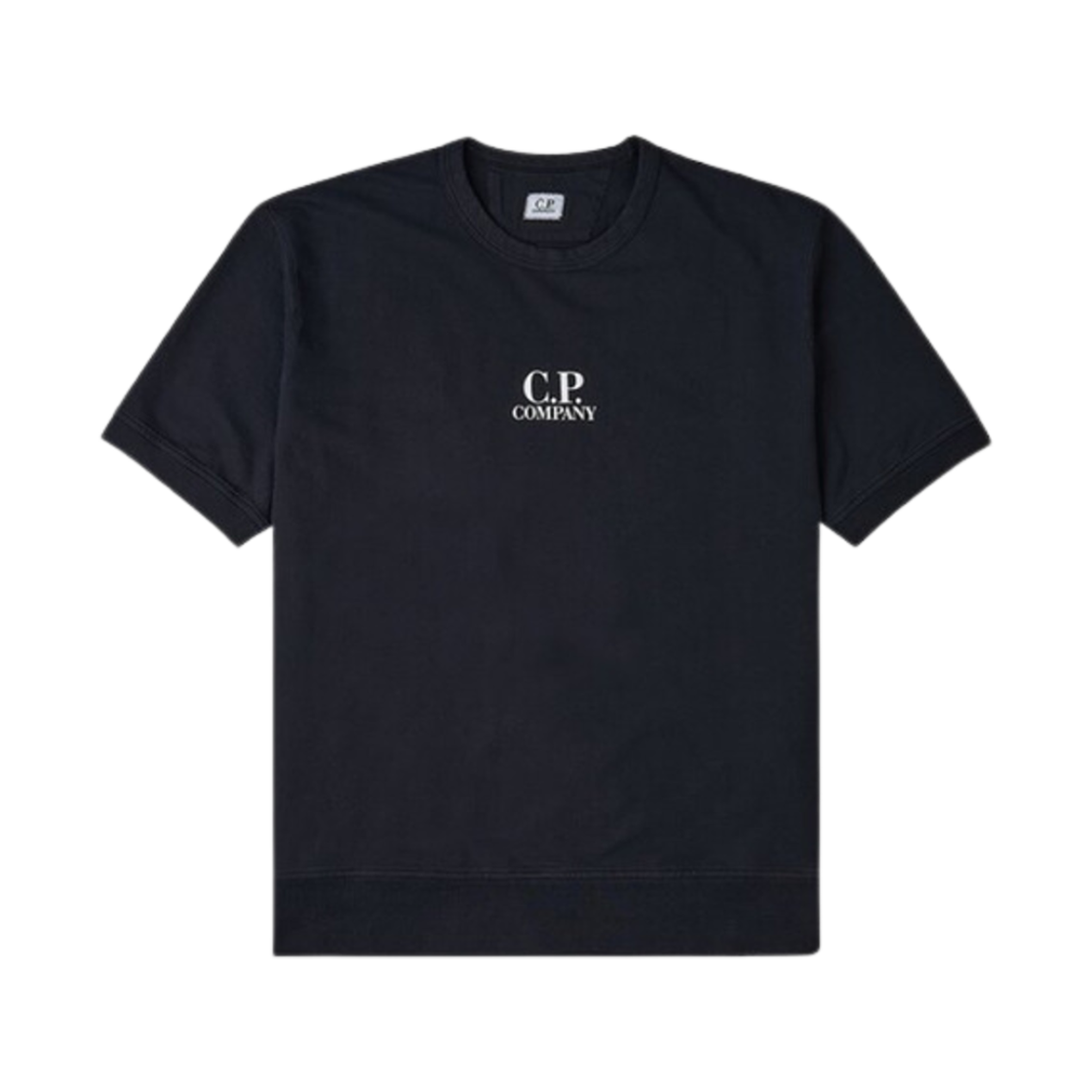 C.P. 컴퍼니 로고 프린트 숏슬리브 티셔츠 블랙 - 23SS(C.P. Company Logo Print Short Sleeved T-Shirt Black - 23SS)