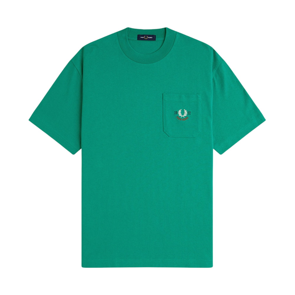 프레드페리 클럽하우스 릴렉스드 1952 티셔츠 라벨 그린(Fred Perry Clubhouse Relaxed 1952 T-Shirt Label Green)