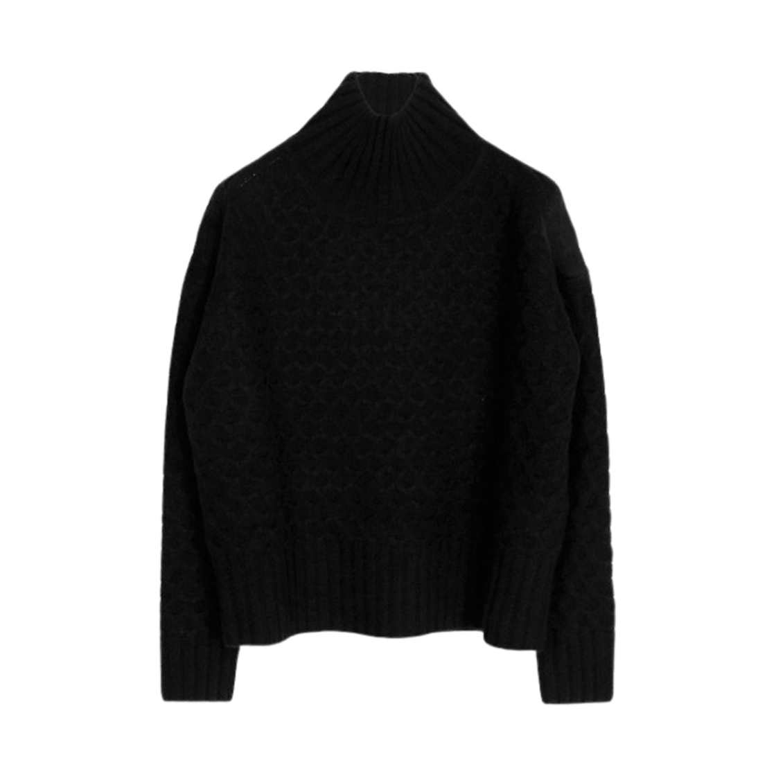 VALDESE-011 (W) Max Mara Studio Valdese Wool Cashmere Knit Black