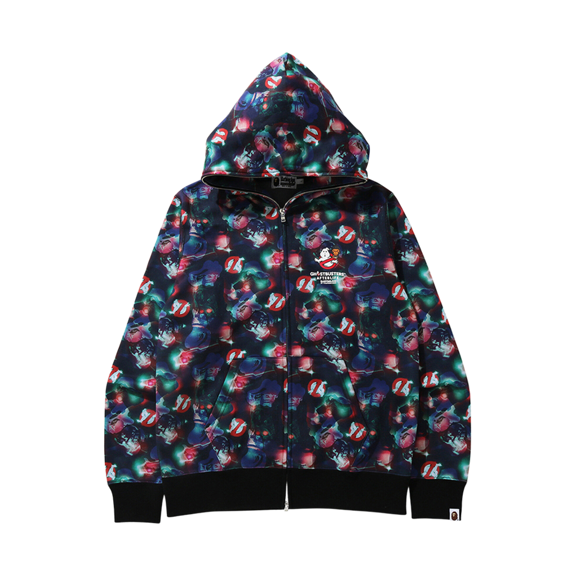 베이프 x 고스트버스터스 카모 풀 집 후드 카이스(BAPE x Ghostbusters Camo Full Zip Hoodie Caise)