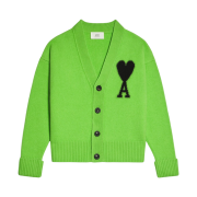 AMI de Coeur Cardigan Green Black