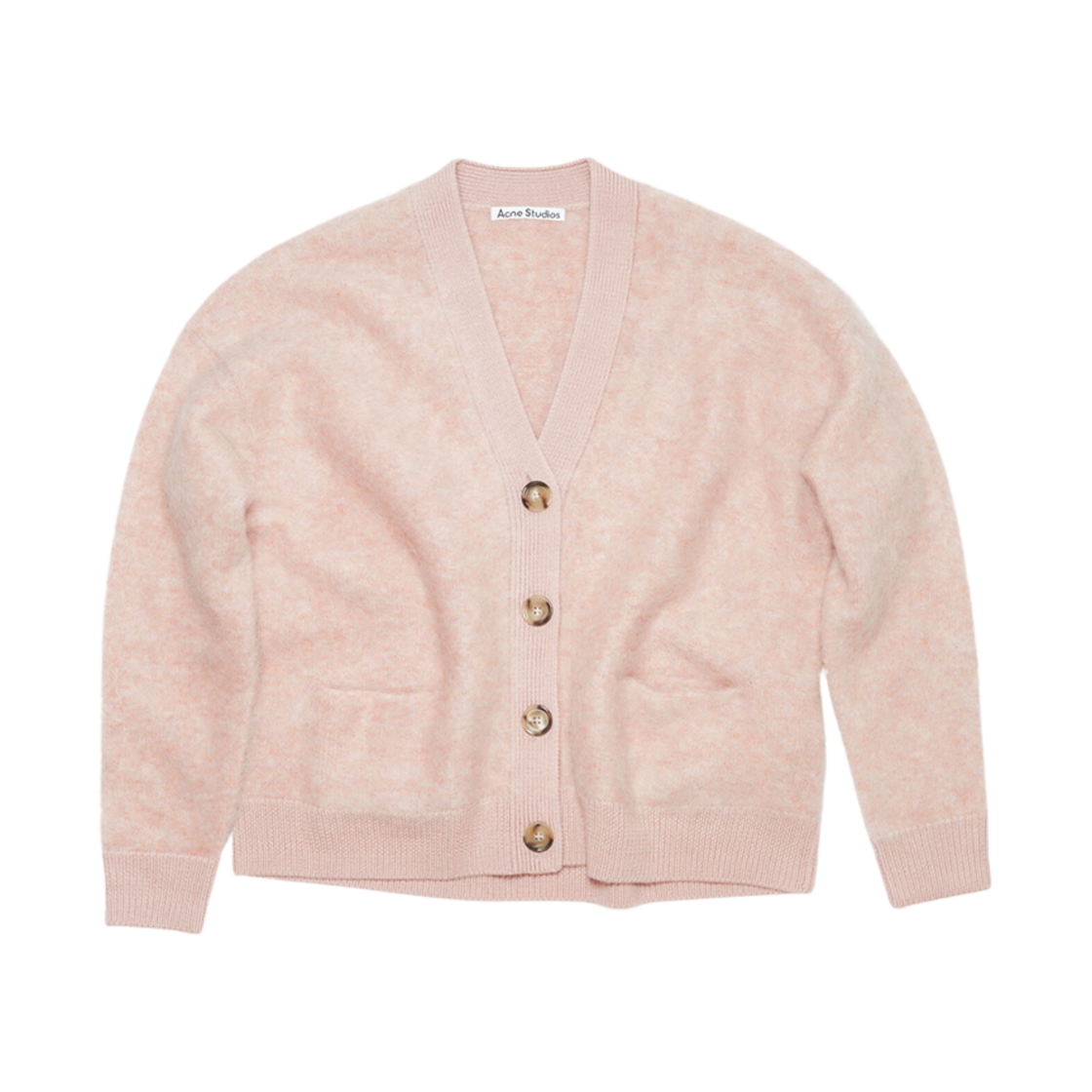 (W) 아크네 스튜디오 울 모헤어 가디건 페이디드 핑크