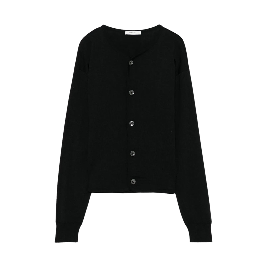 TO1322-LK087-999 (W) Lemaire Fitted Cardigan Black