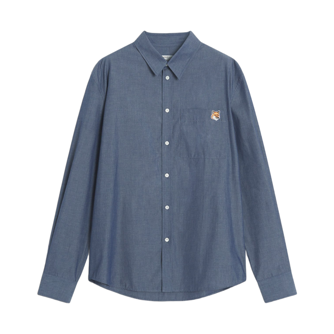 메종 키츠네 폭스 헤드 캐주얼 셔츠 인디고(Maison Kitsune Fox Head Casual Shirt Indigo) - 1