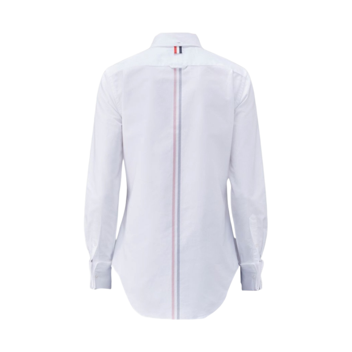 (W) 톰브라운 솔리드 옥스포드 스트라이프 프렌치 커프 셔츠 화이트((W) Thom Browne Solid Oxford Stripe French Cuff Shirt White)