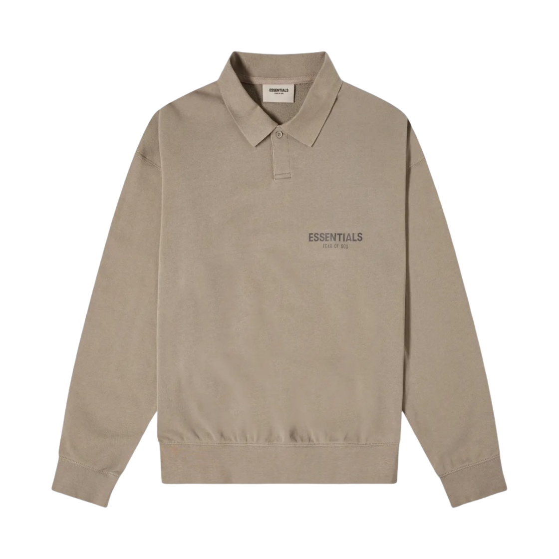 에센셜 롱슬리브 박시 폴로 시멘트 - 20FW
