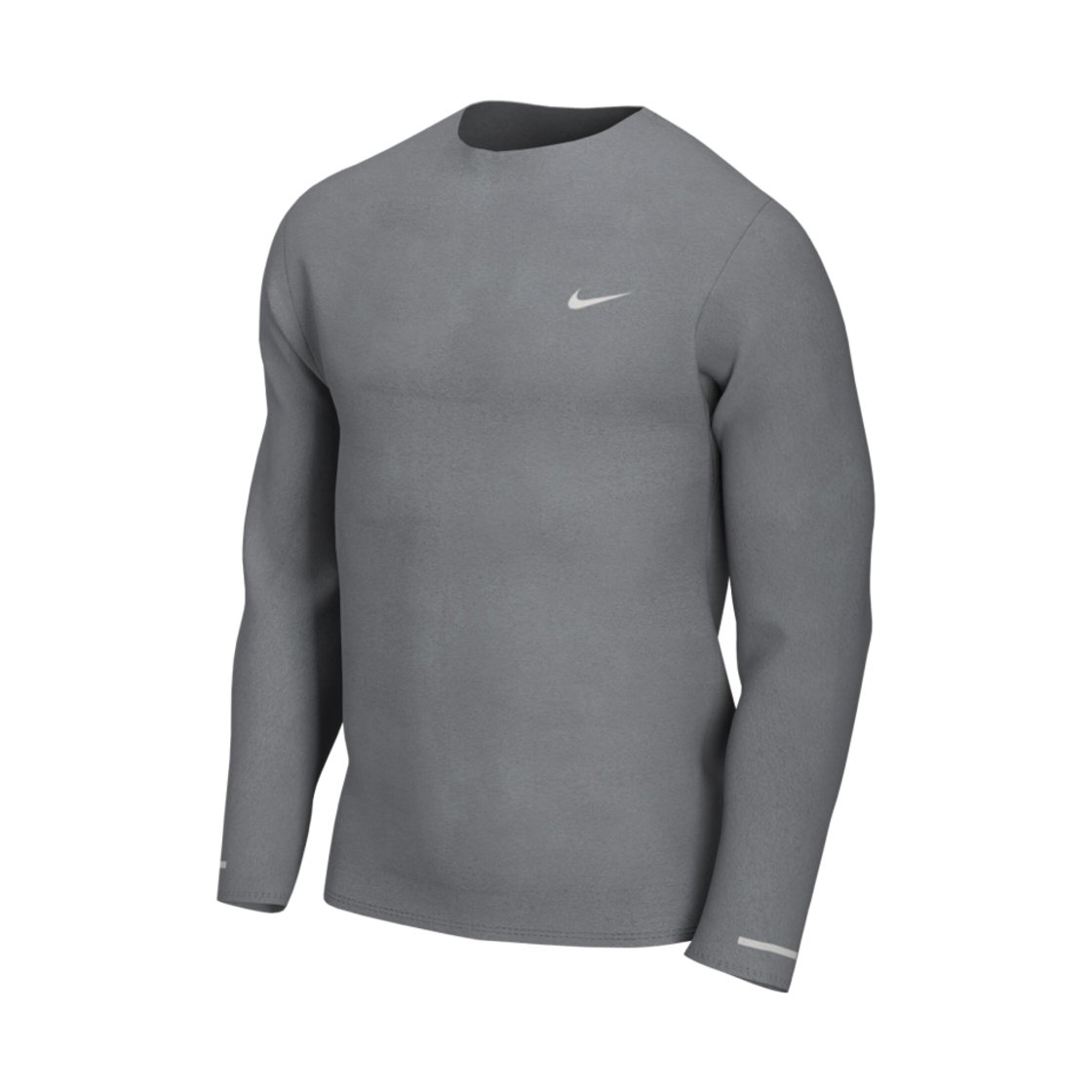 나이키 드라이핏 마일러 롱슬리브 러닝 탑 스모크 그레이 - 아시아(Nike Dri-Fit Miler Long Sleeve Running Top Smoke Grey - Asia) - 1