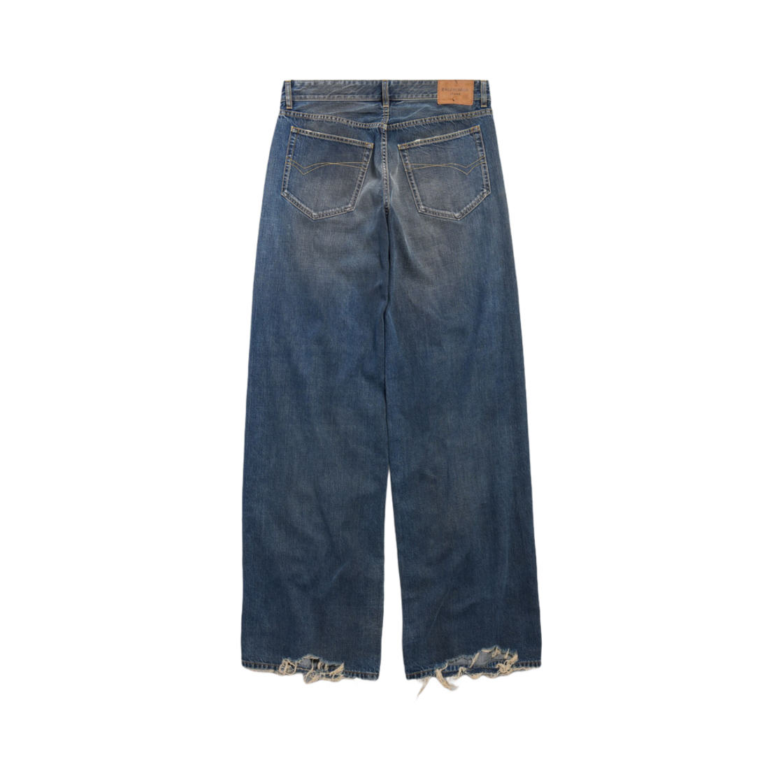 (W) 발렌시아가 와이드 레그 배기 팬츠 블루((W) Balenciaga Wide Leg Baggy Pants Blue) - 2