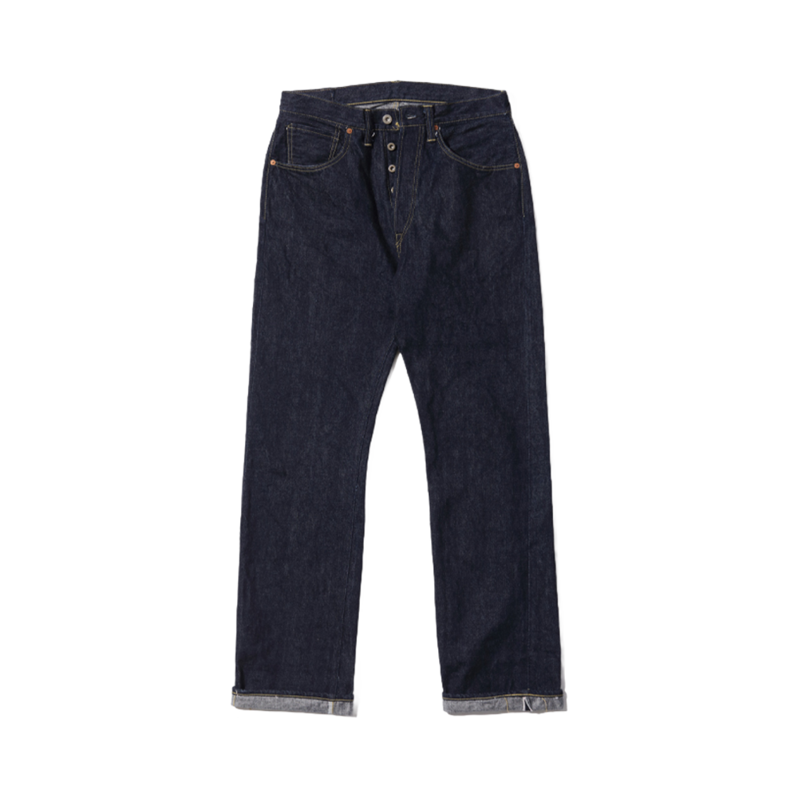 SC49009 Sugar Cane Super Denim Collectibles #09 13.5 oz. Blue Denim Waist Overalls S1943 Model One Wash