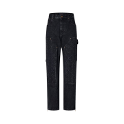 Louis Vuitton Denim Carpenter Pants Washed Black