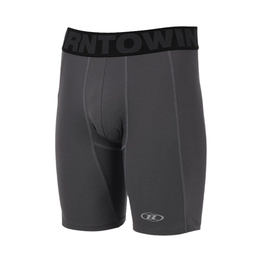 본투윈 아웃밴드 액티브 숏 레깅스 그레이(BORN TO WIN Outband Active Short Leggings Grey)
