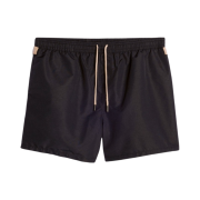 Jacquemus Le Maillot Praia Grosgrain Logo Swimsuit Black