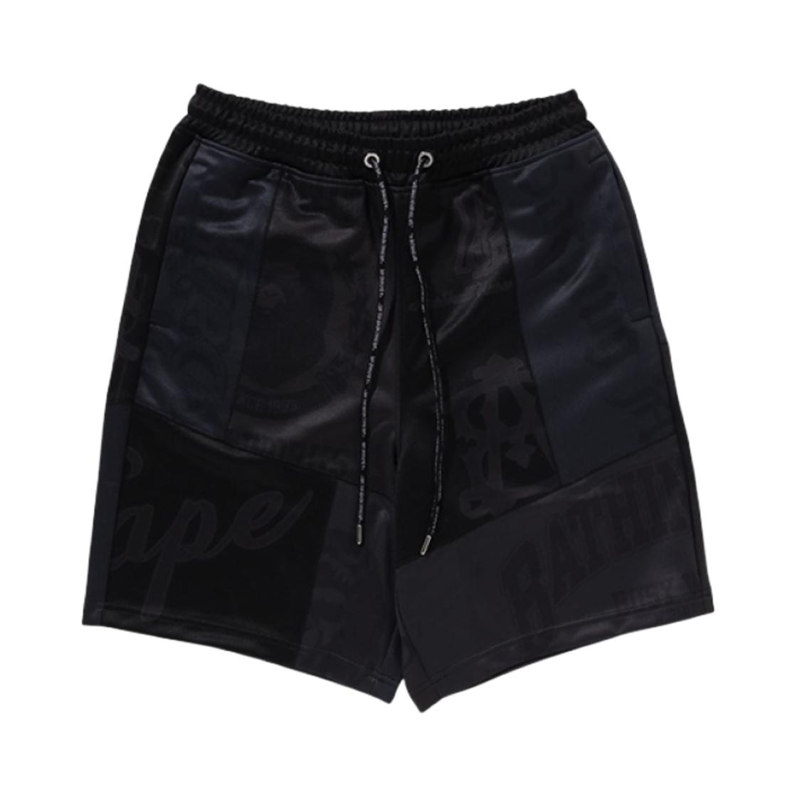 베이프 패치워크 베스킷볼 쇼츠 블랙(BAPE Patchwork Basketball Shorts Black) - 1