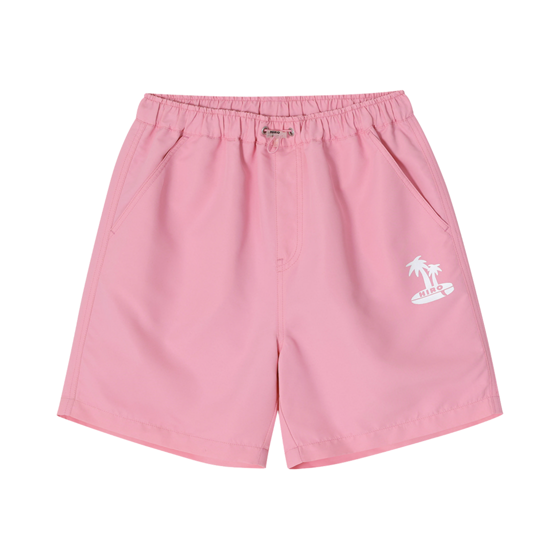 (키즈) 히로 서핑 로고 쇼츠 핑크((Kids) Hiro Surfing Logo Shorts Pink)