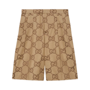 Gucci Jumbo GG Canvas Shorts Beige Ebony