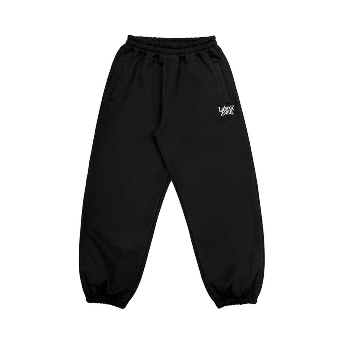 라브로스 데이지 플리스 스웨트 팬츠 블랙(Labros Daisy Fleece Sweat Pants Black)