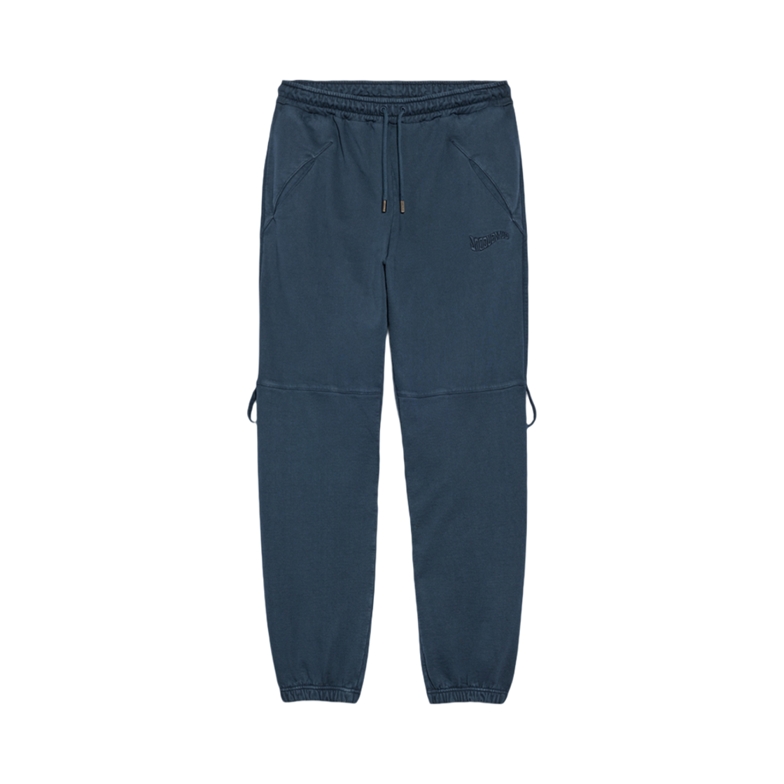 236JS176-2087-390 Jacquemus Le Jogging Camargue Clay Logo Jogging Pants Dark Navy