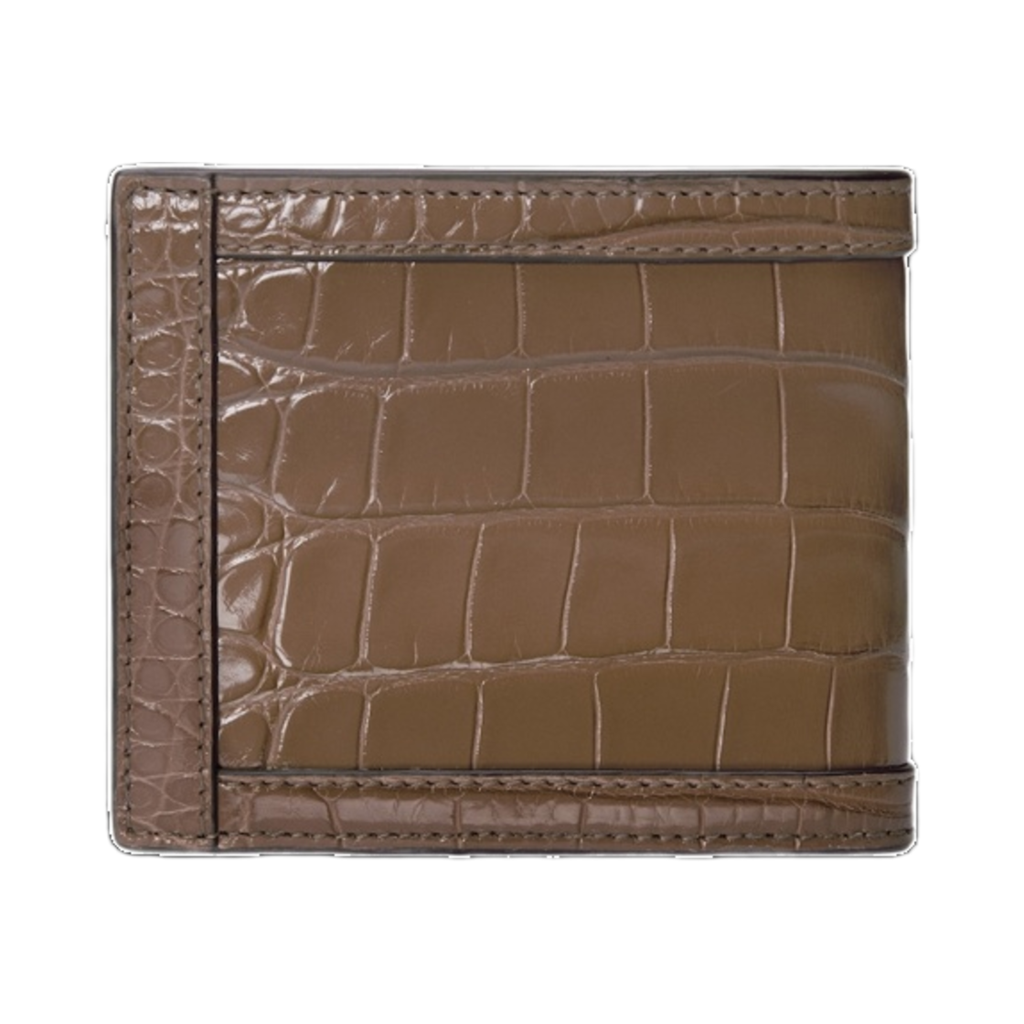 구찌 크로커다일 카드 케이스 지갑 더블 G 라이트 브라운(Gucci Crocodile Card Case Wallet with Double G Light Brown) - 3