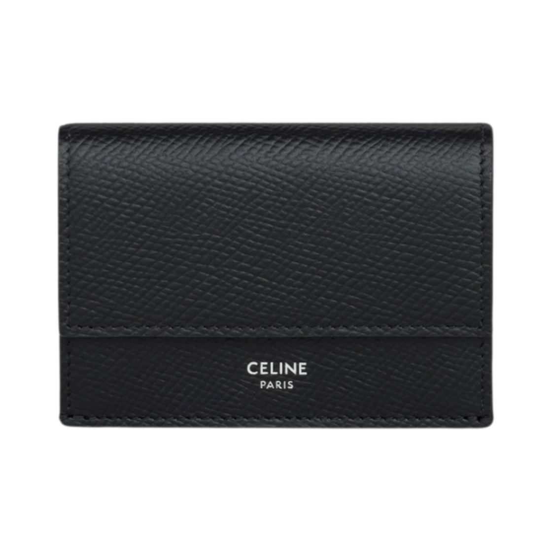 셀린느 그레인드 카프스킨 폴드 컴팩트 지갑 블랙(Celine Folded Compact Wallet in Grained Calfskin Black) - 1