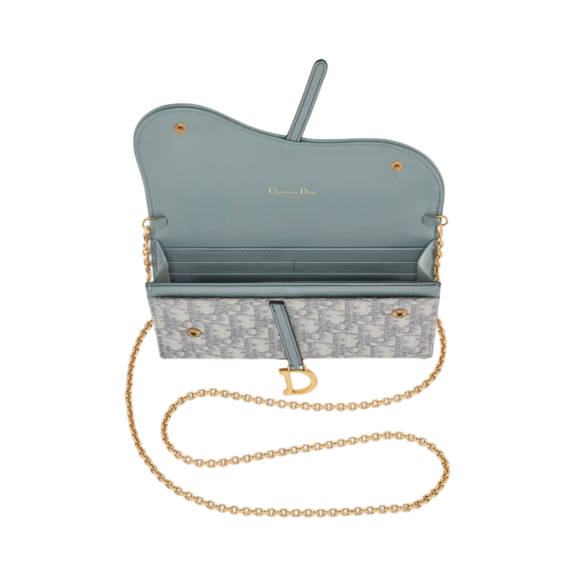 디올 새들 장지갑 그레이 디올 오블리크 자카드(Dior Saddle Wallet Grey Dior Oblique Jacquard) - 4