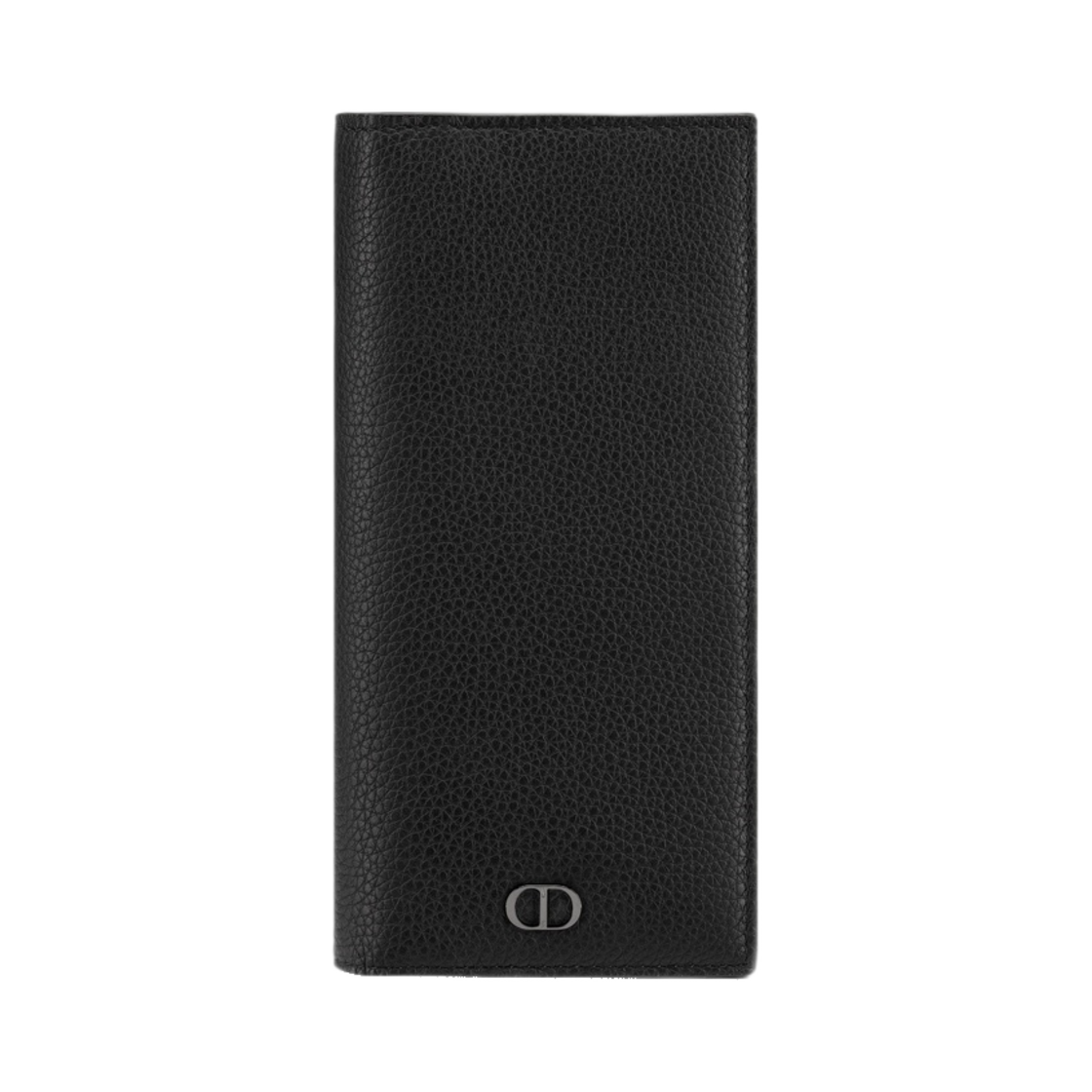 2ESBC002CDI-H00N Dior Vertical Long Wallet Black Grained Calfskin CD Icon Signature