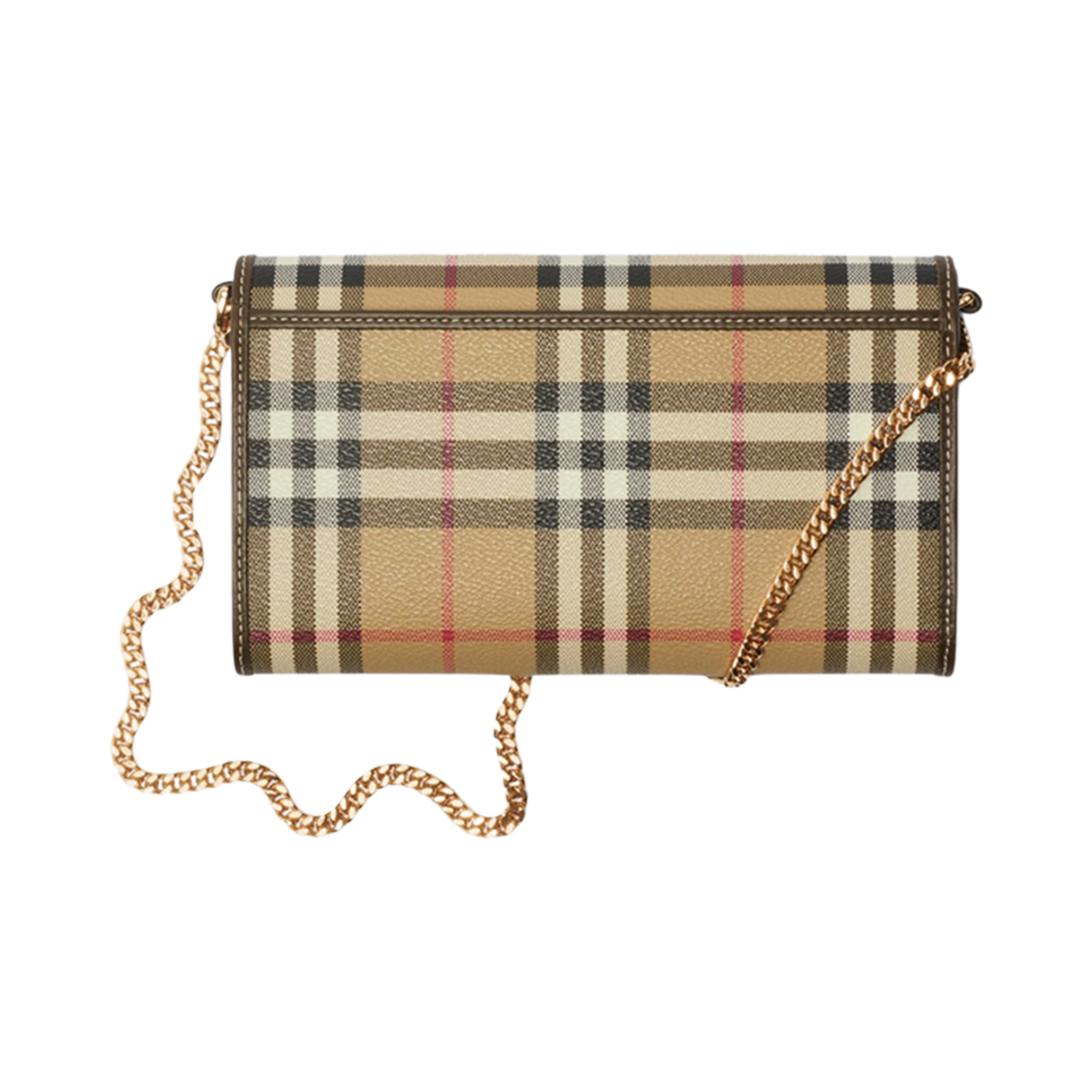 버버리 체크 체인 스트랩 월렛 아카이브 베이지 밀리터리(Burberry Check Chain Strap Wallet Archive Beige Military) - 2