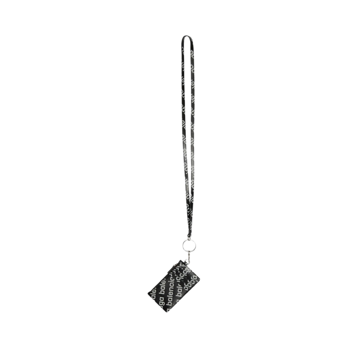발렌시아가 리플렉티브 올오버 로고 프린트 캐쉬 키링 카드 케이스 블랙(Balenciaga Reflective Allover Logo Printed Cash Keyring Card Case Black) - 2