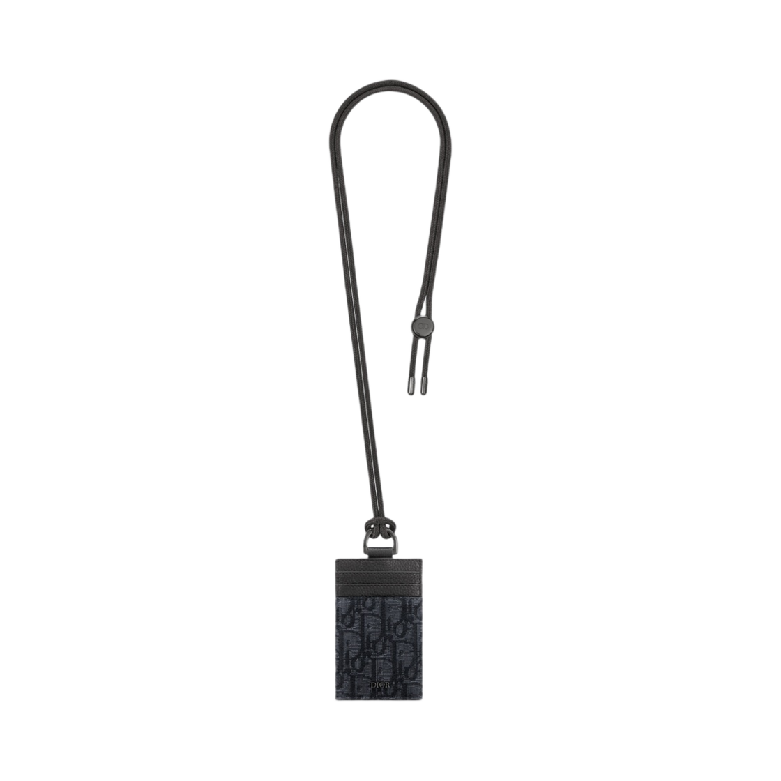 디올 D 터치 버티컬 카드 홀더 블랙 디올 오블리크 자카드(Dior D Touch Vertical Card Holder Black Dior Oblique Jacquard) - 1