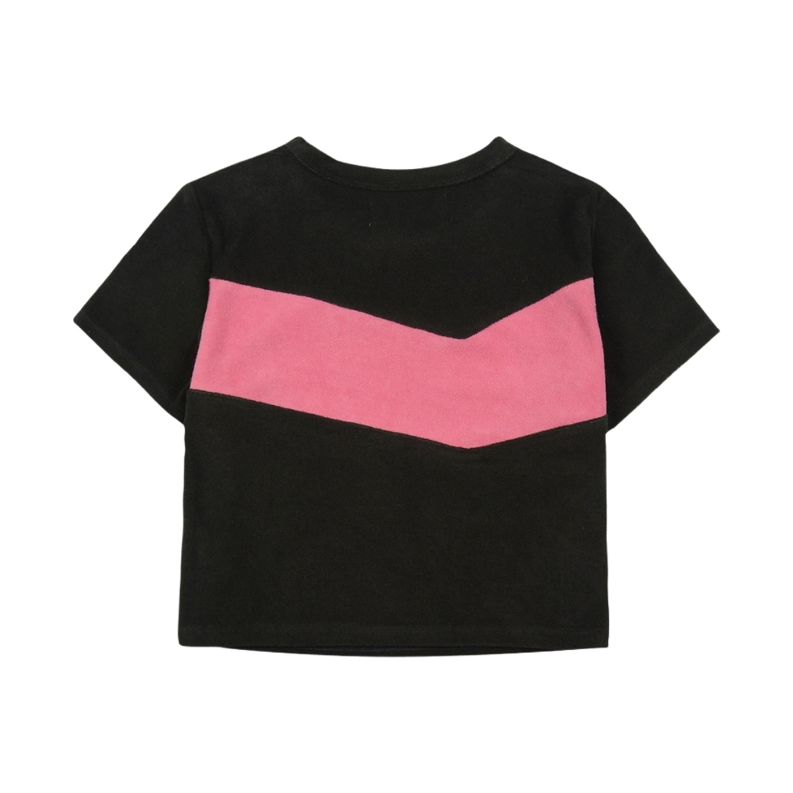 (W) 마뗑킴 컬러 블락 테리 크롭탑 차콜((W) Matin Kim Color Block Terry Crop Top Charcoal) - 2