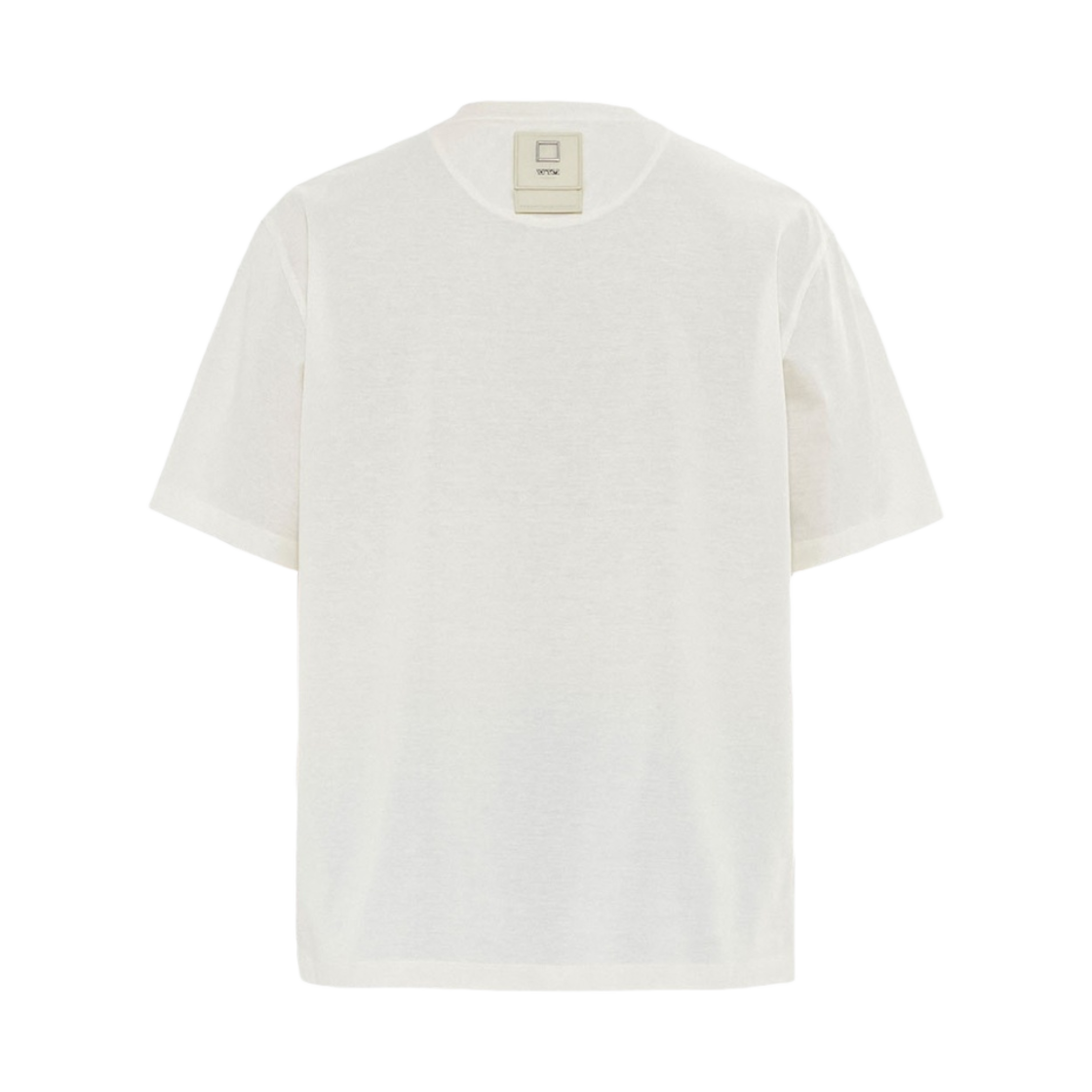 우영미 코튼 레더 패치 티셔츠 아이보리 - 23SS(Wooyoungmi Cotton Leather Patch T-Shirt Ivory - 23SS) - 2