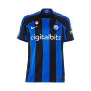 Nike Inter Milan 2022/23 Stadium Home Dri-Fit Jersey Lyon Blue Black (Coccarda Patch Ver.)